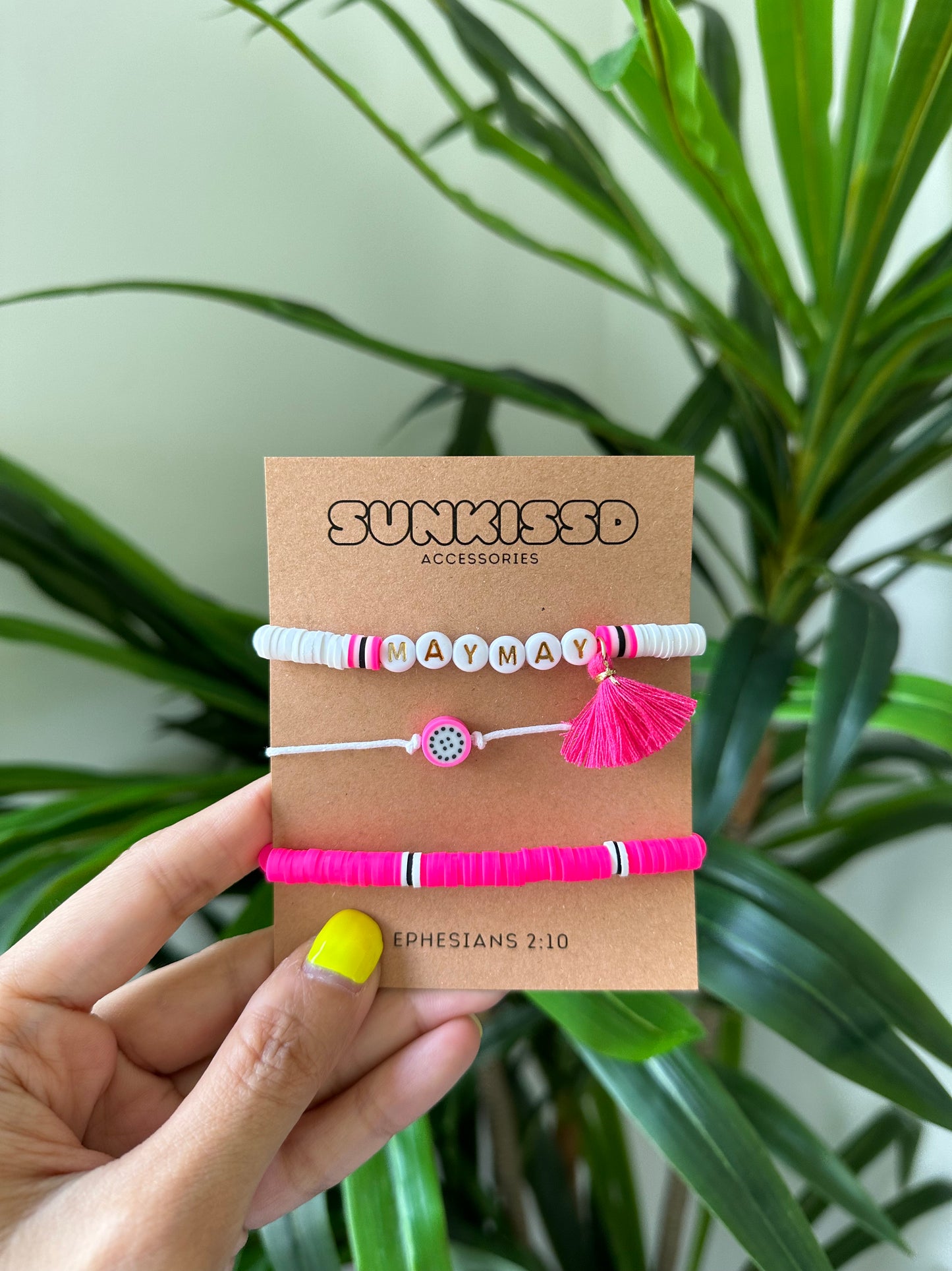 Dragonfruit Personalised Bracelet Set (JUICY)